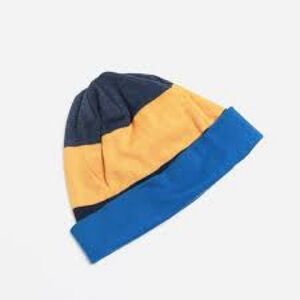 Patagonia Blue yellow stripe toque Beanie